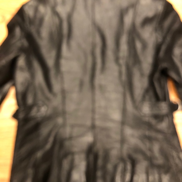 Nine West Women's Medium Black Leather Jacket - Picture 4 of 4